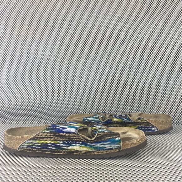 Birkenstock Arizona Woven Yarn Bohemian Sandals 42 Taupe Slide Made in Germany main image 11